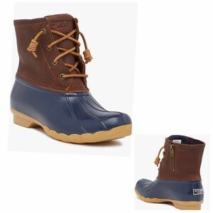 NWT Sperry Saltwater Duck Boots Leather